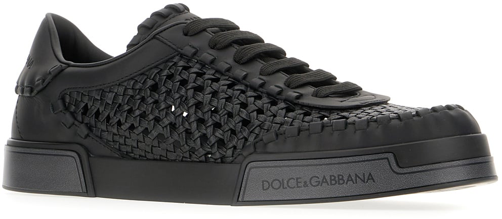 Dolce & Gabbana Dolce&gabbana Black crochet sneakers Zwart