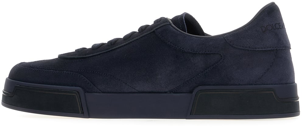 Dolce & Gabbana Dolce&gabbana Midnight blue suede Portofino Light Florio Yacht sneakers Blauw
