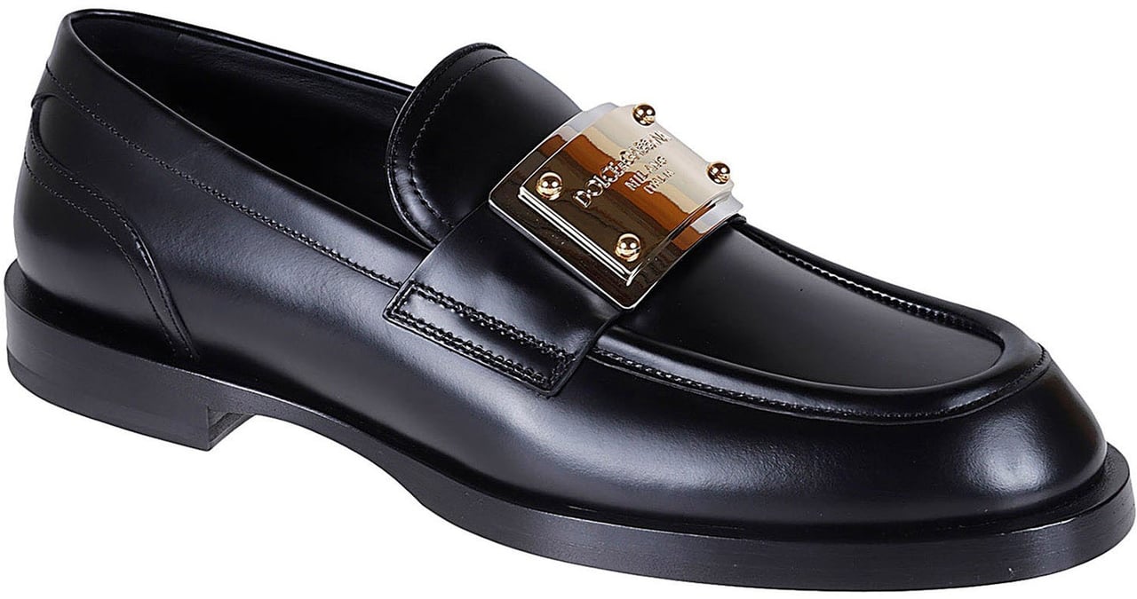 Dolce & Gabbana Dolce&Gabbana Leather Loafers Zwart