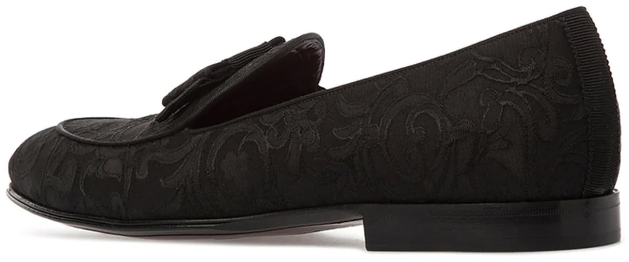 Dolce & Gabbana Dolce & Gabbana Baroque Jacquard Loafers Zwart