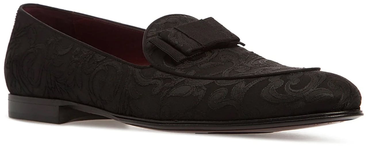 Dolce & Gabbana Dolce & Gabbana Baroque Jacquard Loafers Zwart