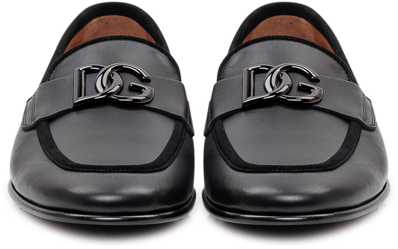 Dolce & Gabbana Mocassino con Morsetto Frontale Zwart