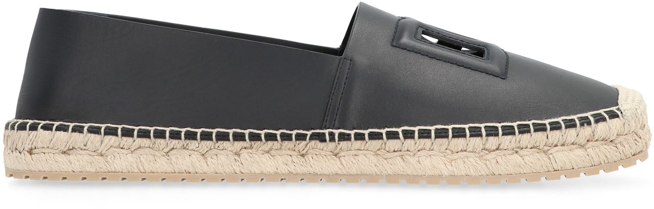 Dolce & Gabbana Leather espadrilles Zwart