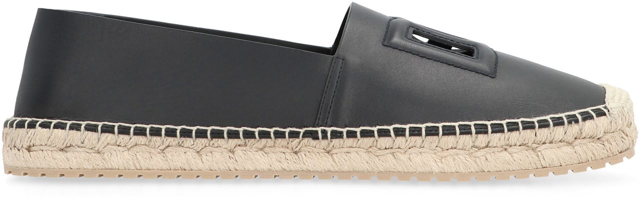 Dolce & Gabbana Leather espadrilles Zwart