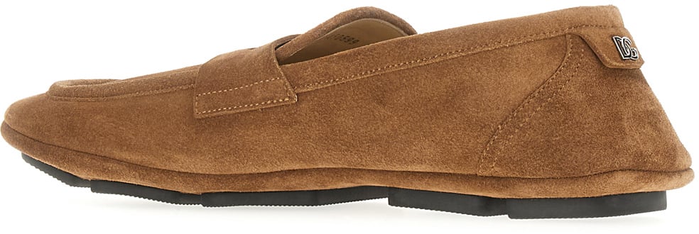 Dolce & Gabbana Dolce&gabbana Biscuit suede loafers Bruin
