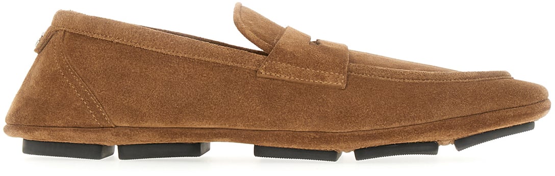 Dolce & Gabbana Dolce&gabbana Biscuit suede loafers Bruin