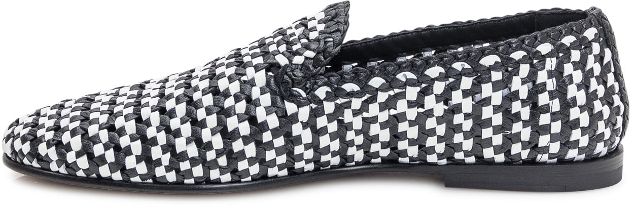 Dolce & Gabbana Pantofola Intreccio Zwart