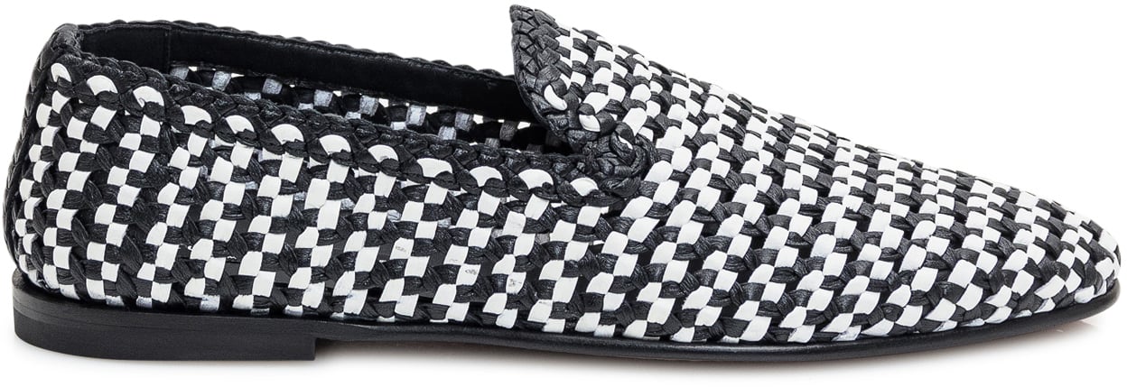 Dolce & Gabbana Pantofola Intreccio Zwart