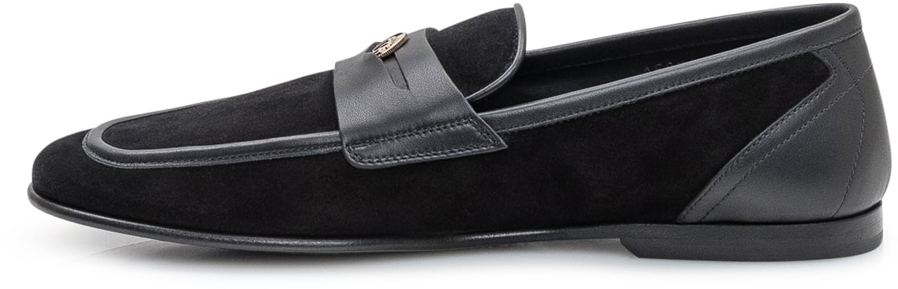 Dolce & Gabbana Pantofola Elegante con Fibbia Zwart