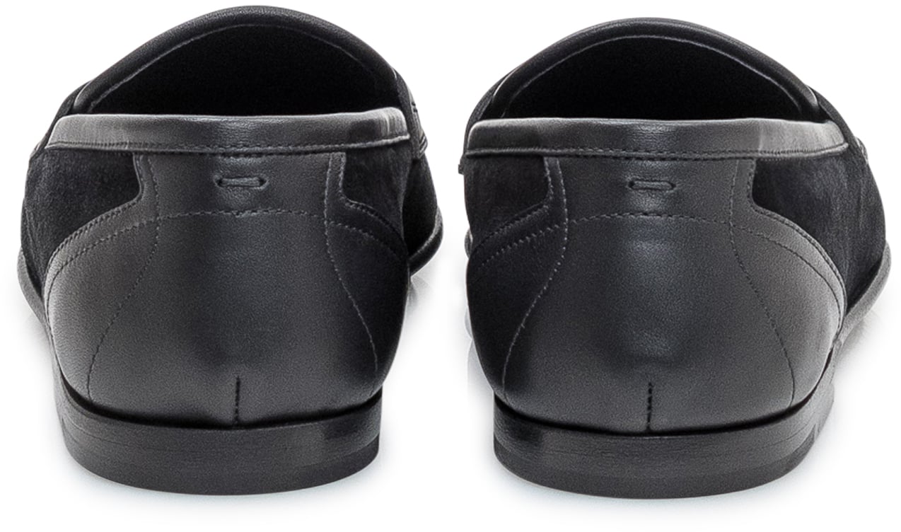 Dolce & Gabbana Pantofola Elegante con Fibbia Zwart