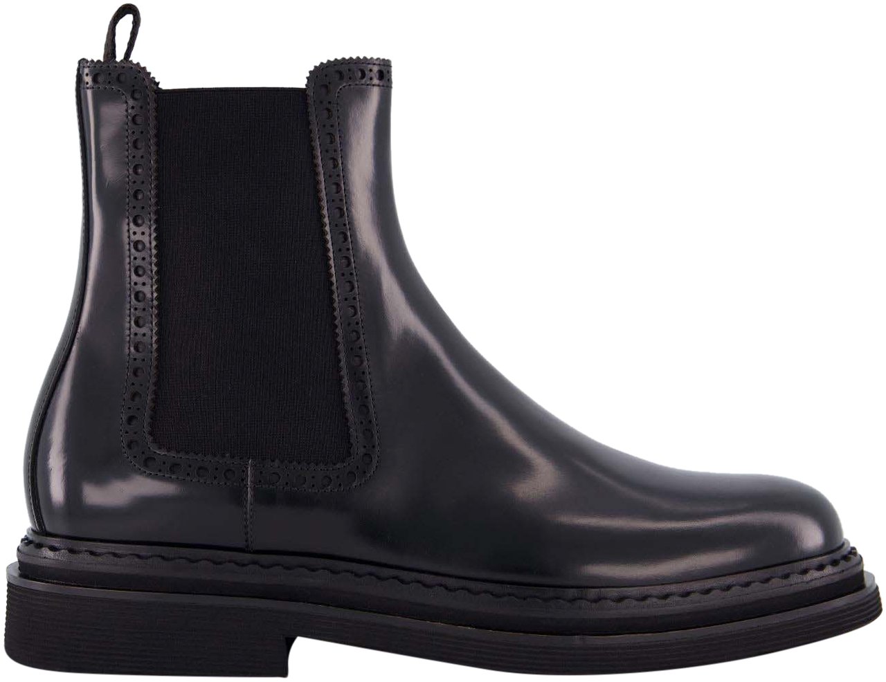 Dolce & Gabbana Heren Brushed Ankle Boot Zwart Zwart