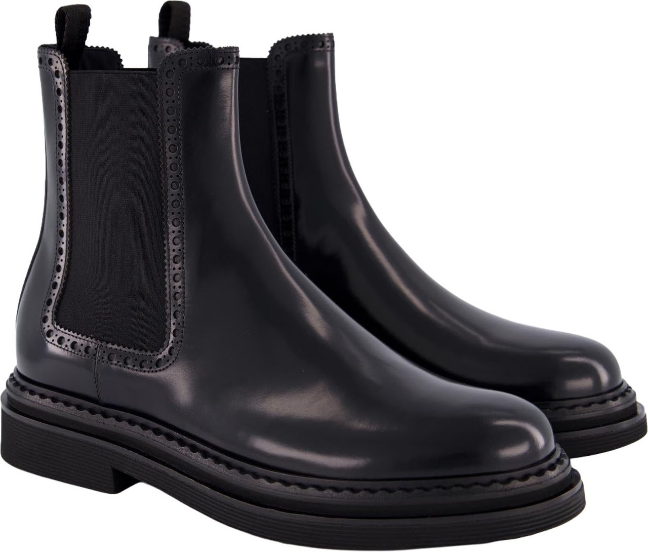 Dolce & Gabbana Dolce&Gabbana Heren Brushed Ankle Boot Zwart Zwart