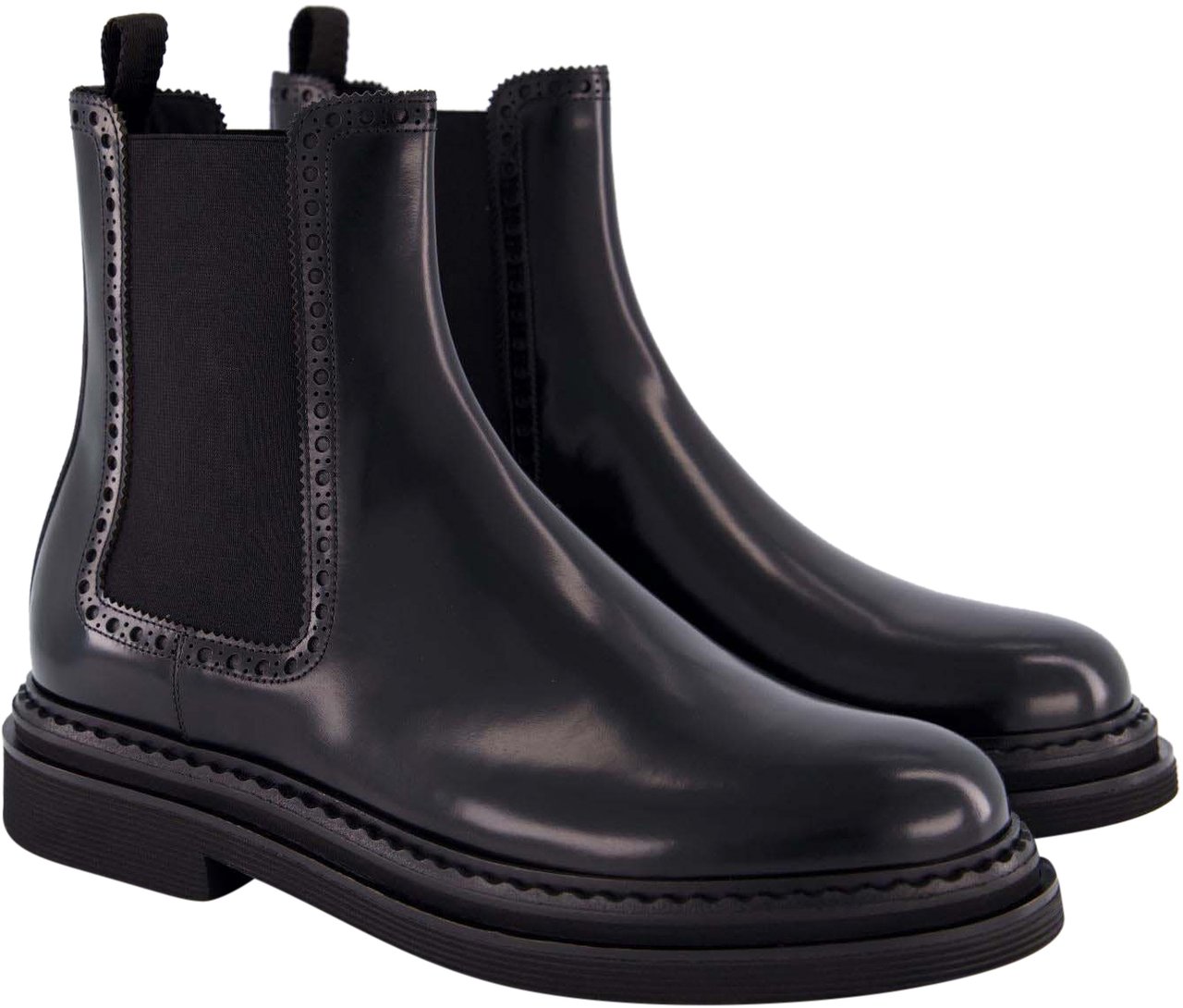 Dolce & Gabbana Heren Brushed Ankle Boot Zwart Zwart