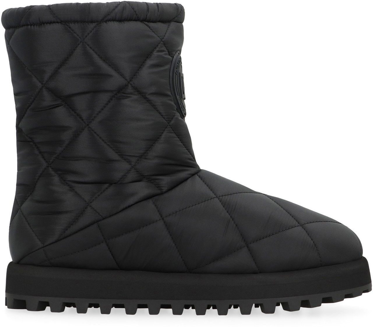 Dolce & Gabbana Quilted nylon boots Zwart