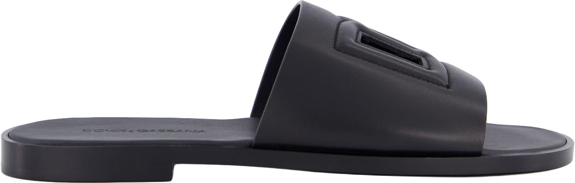 Dolce & Gabbana Dolce&Gabbana Heren D&G Logo Slide Zwart Zwart