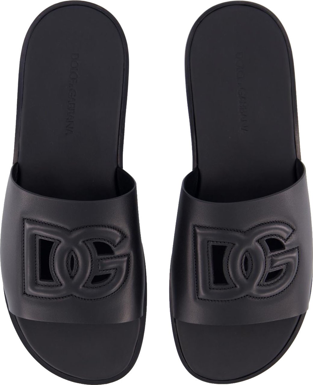 Dolce & Gabbana Heren D&G Logo Slide Zwart Zwart