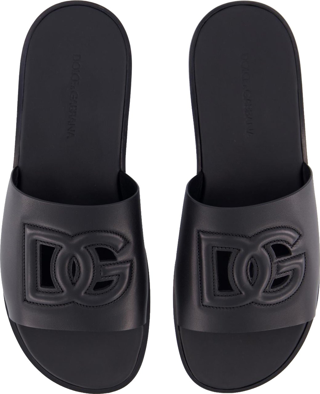 Dolce & Gabbana Dolce&Gabbana Heren D&G Logo Slide Zwart Zwart
