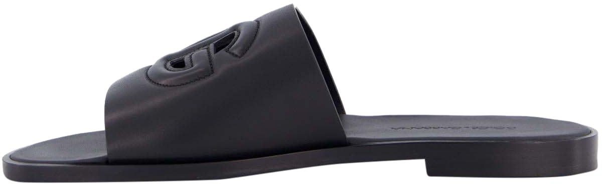 Dolce & Gabbana Heren D&G Logo Slide Zwart Zwart