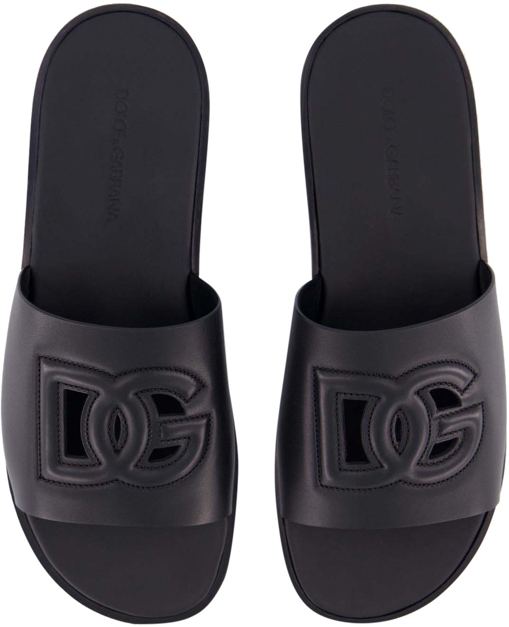 Dolce & Gabbana Heren D&G Logo Slide Zwart Zwart