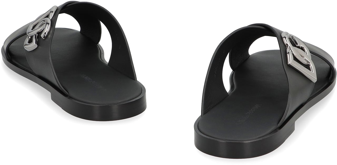 Dolce & Gabbana Leather sandals Zwart