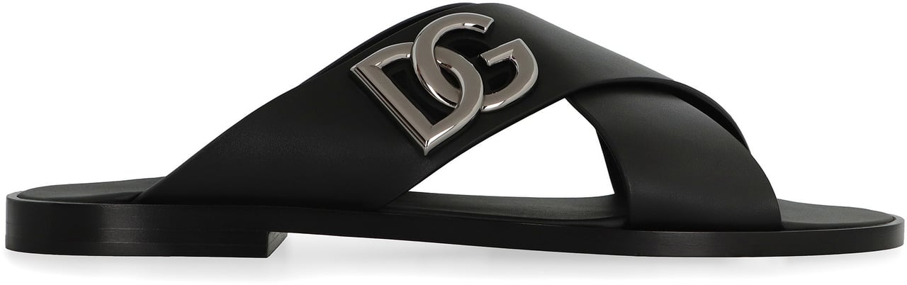 Dolce & Gabbana Leather sandals Zwart