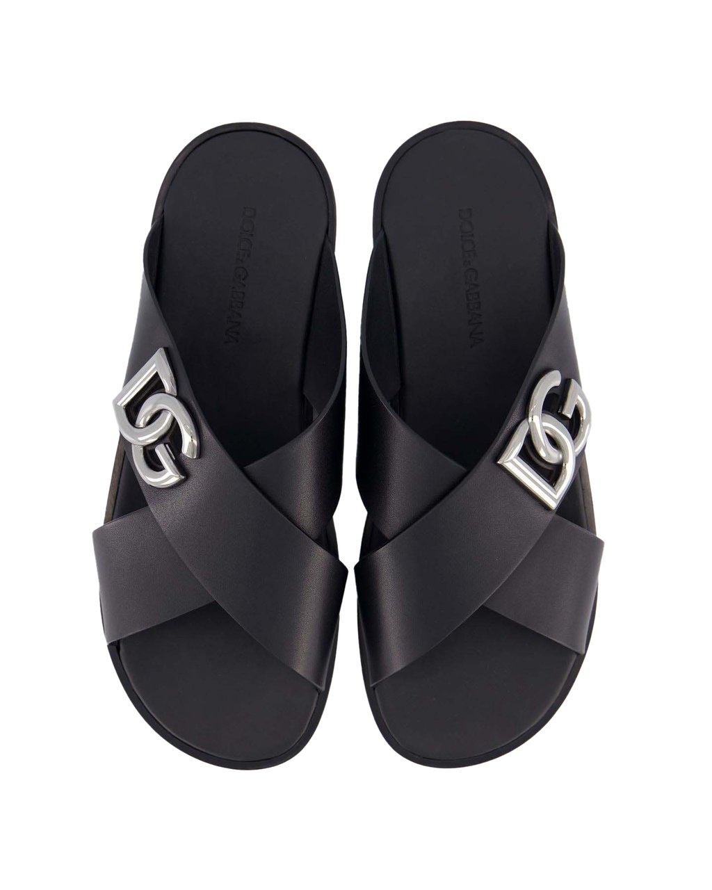 Dolce & Gabbana Heren Cross Slide Zwart Zwart