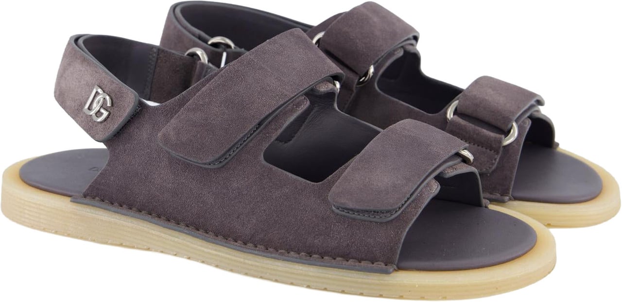 Dolce & Gabbana Heren Strap Sandal Grijs Grijs