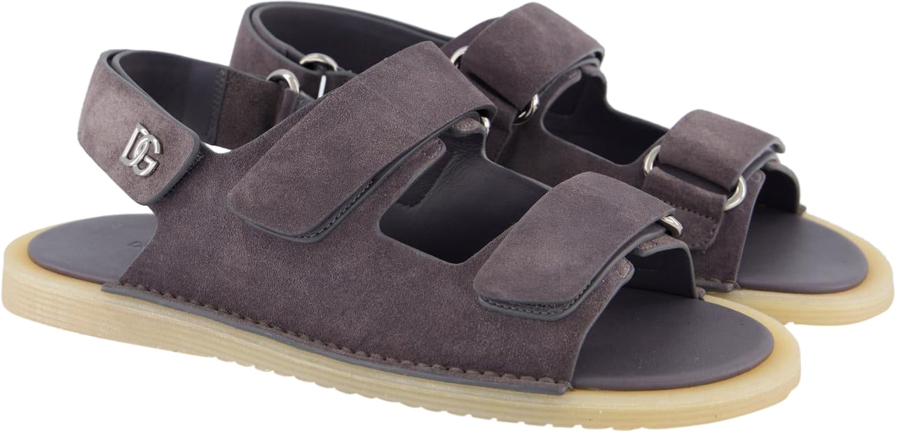 Dolce & Gabbana Heren Strap Sandal Grijs Grijs