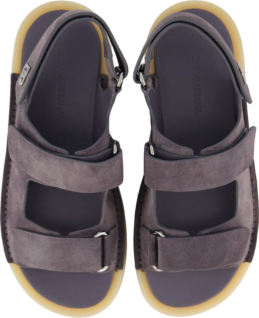 Dolce & Gabbana Heren Strap Sandal Grijs Grijs