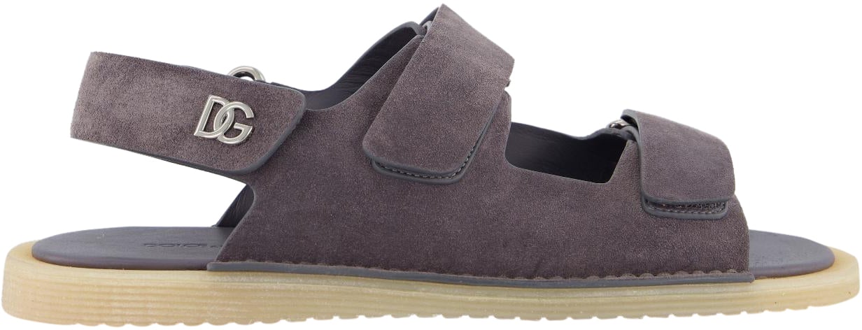 Dolce & Gabbana Heren Strap Sandal Grijs Grijs