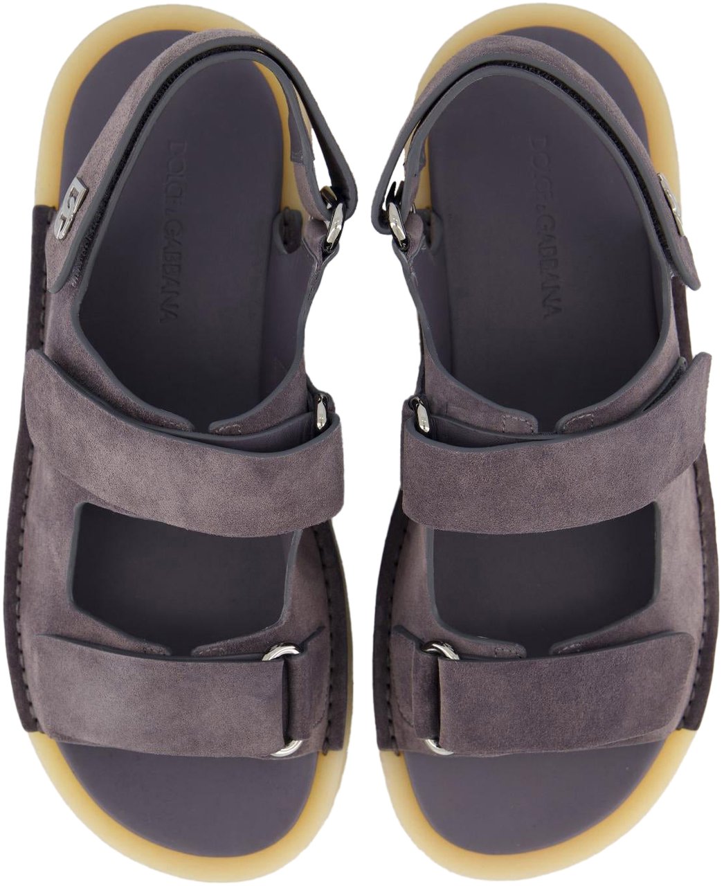 Dolce & Gabbana Heren Strap Sandal Grijs Grijs
