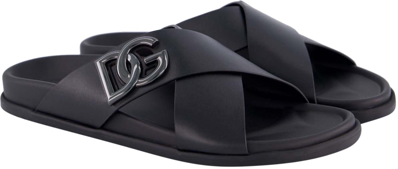 Dolce & Gabbana Heren Costiera Slipper Zwart Zwart