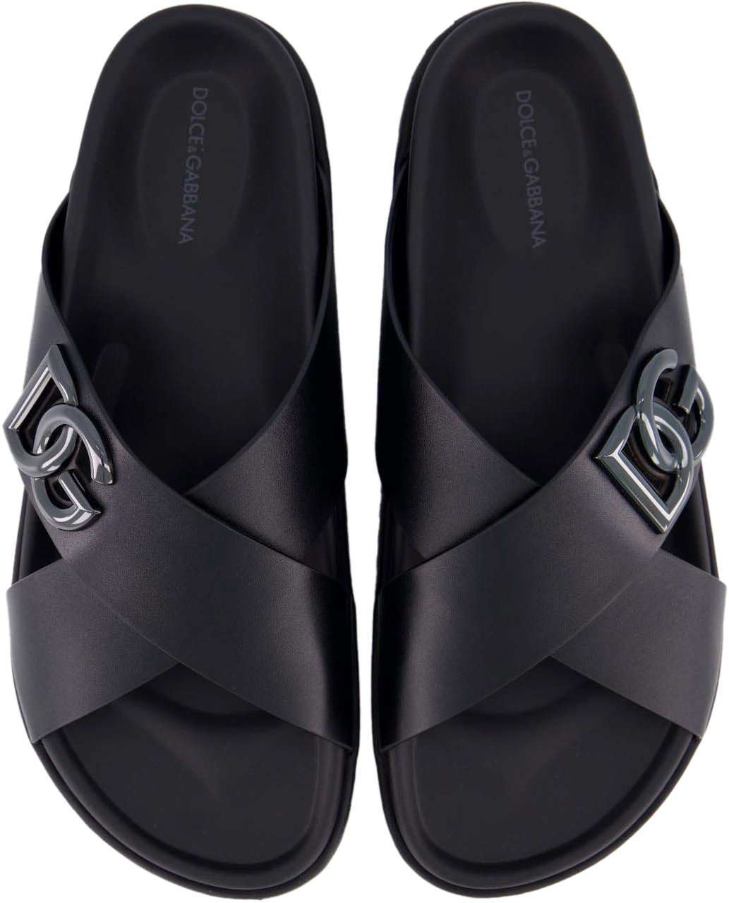 Dolce & Gabbana Heren Costiera Slipper Zwart Zwart