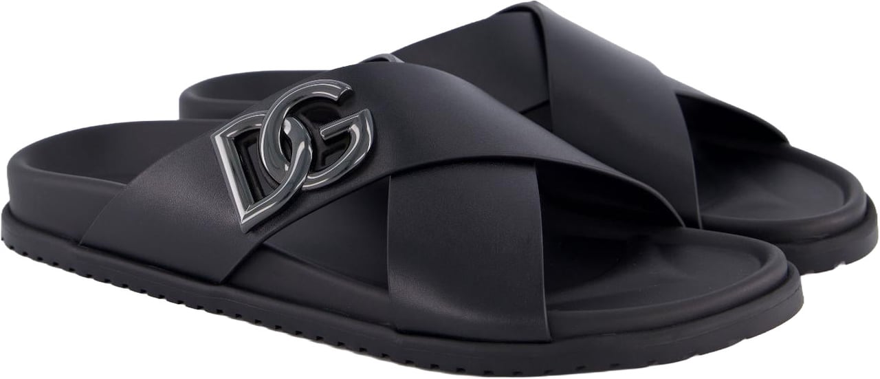Dolce & Gabbana Dolce&Gabbana Heren Costiera Slipper Zwart Zwart