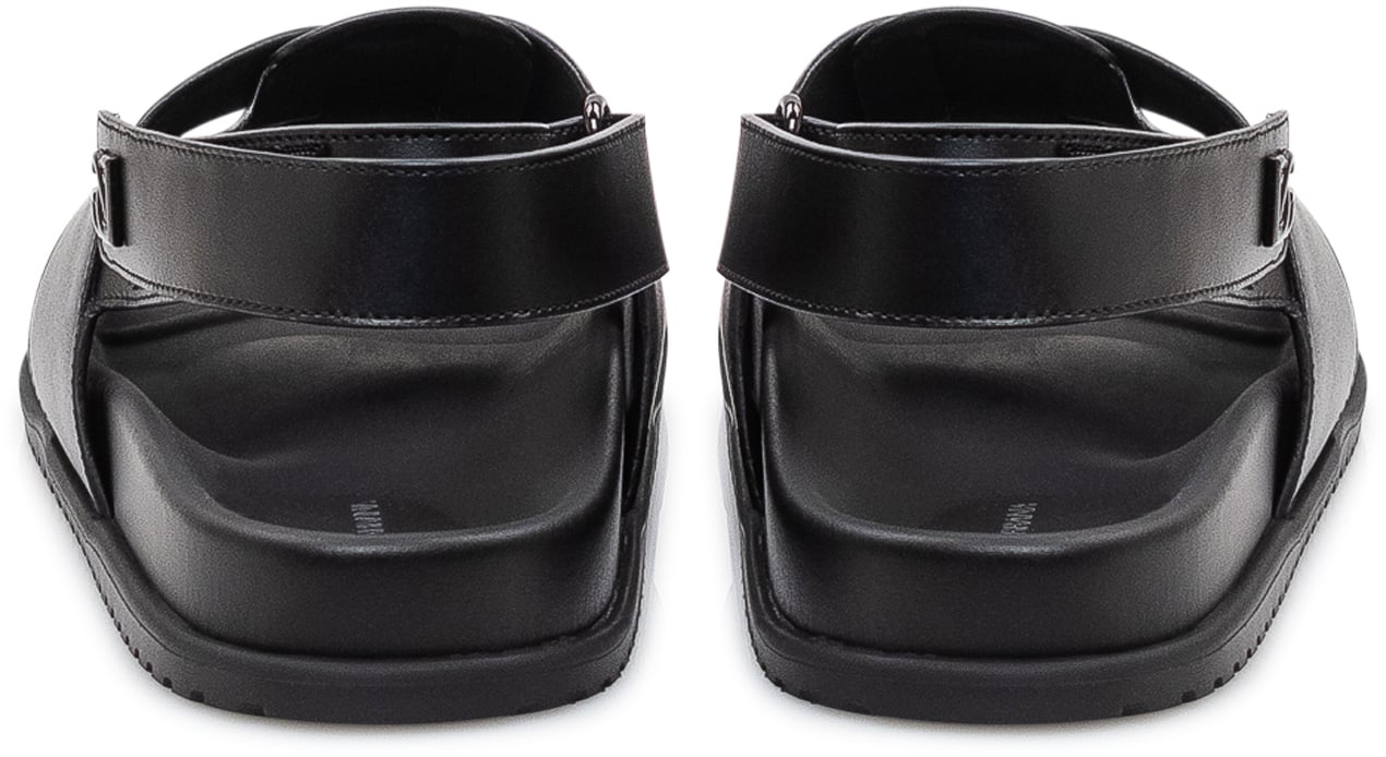 Dolce & Gabbana Sandali con Fasce e Cinturino Posteriore Zwart