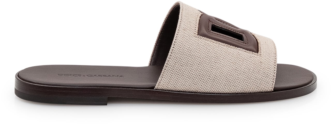 Dolce & Gabbana Sandali con Fasce Incrociate e Cinturino Taupe