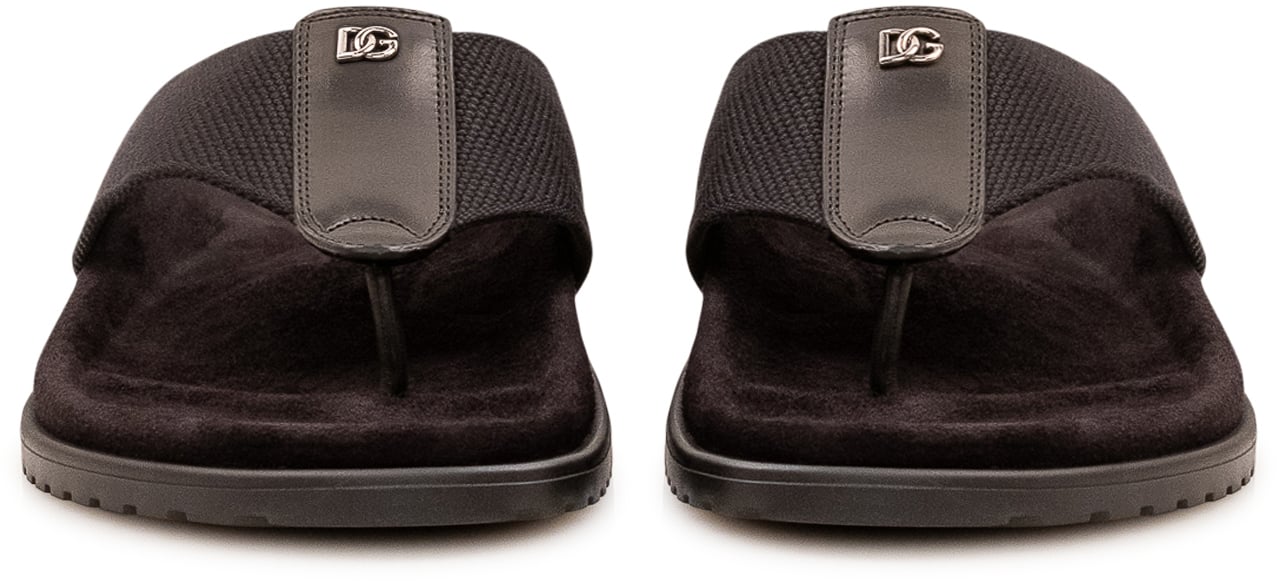 Dolce & Gabbana Infradito con Fascia Ampia Bruin