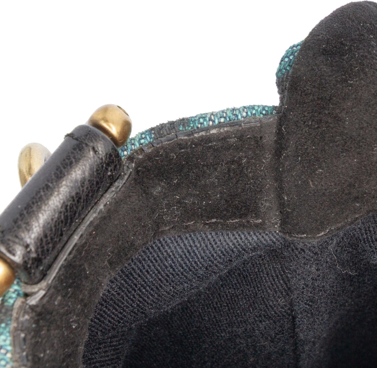 Dolce & Gabbana Leopard Printed Denim Flap Crossbody Groen