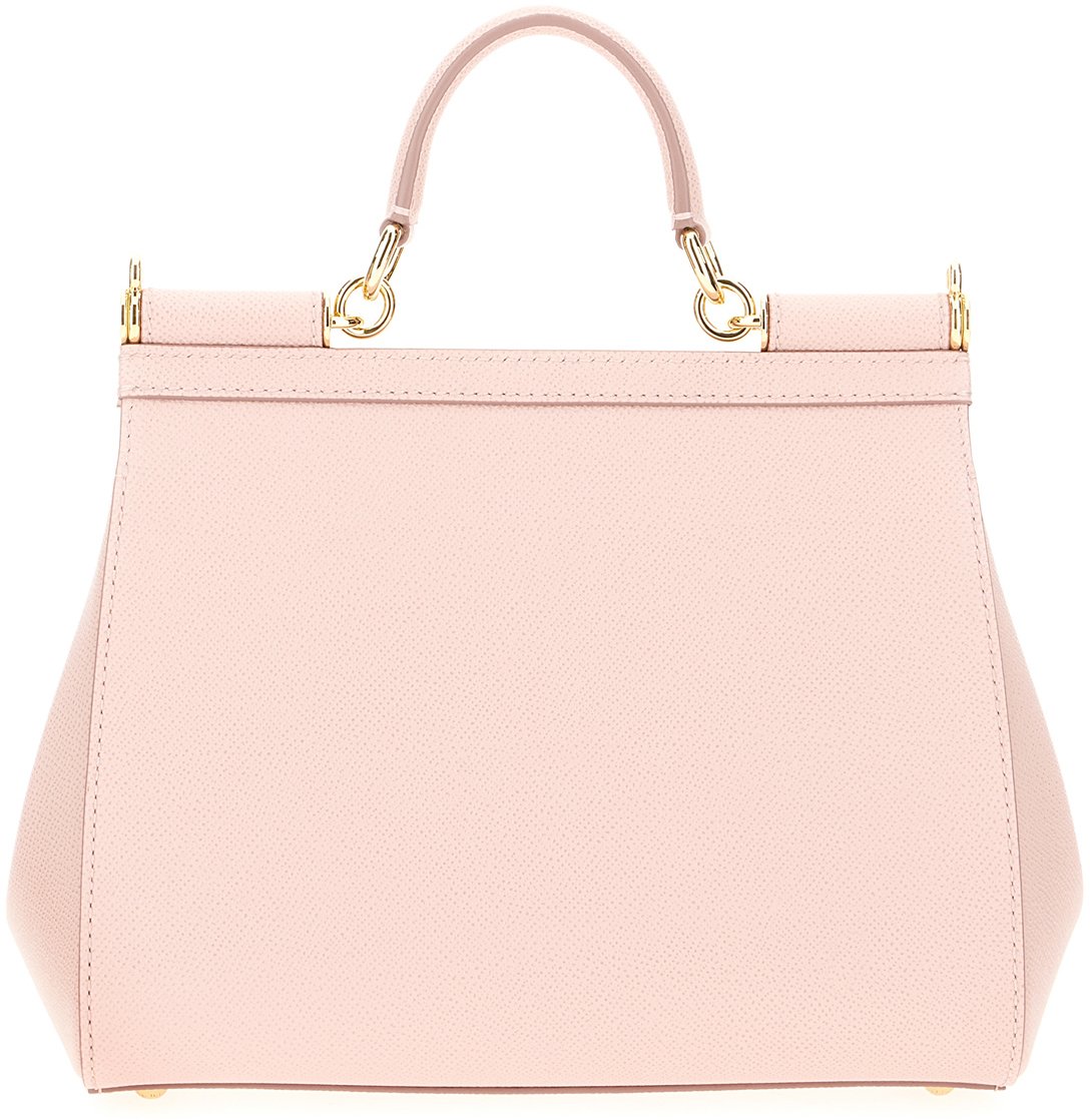 Dolce & Gabbana Dolce&gabbana Pink leather large Sicily handbag Roze