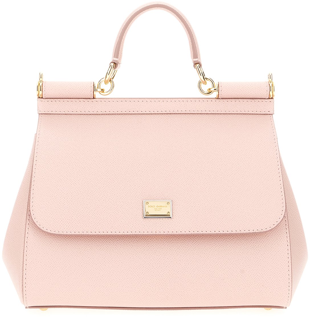 Dolce & Gabbana Dolce&gabbana Pink leather large Sicily handbag Roze