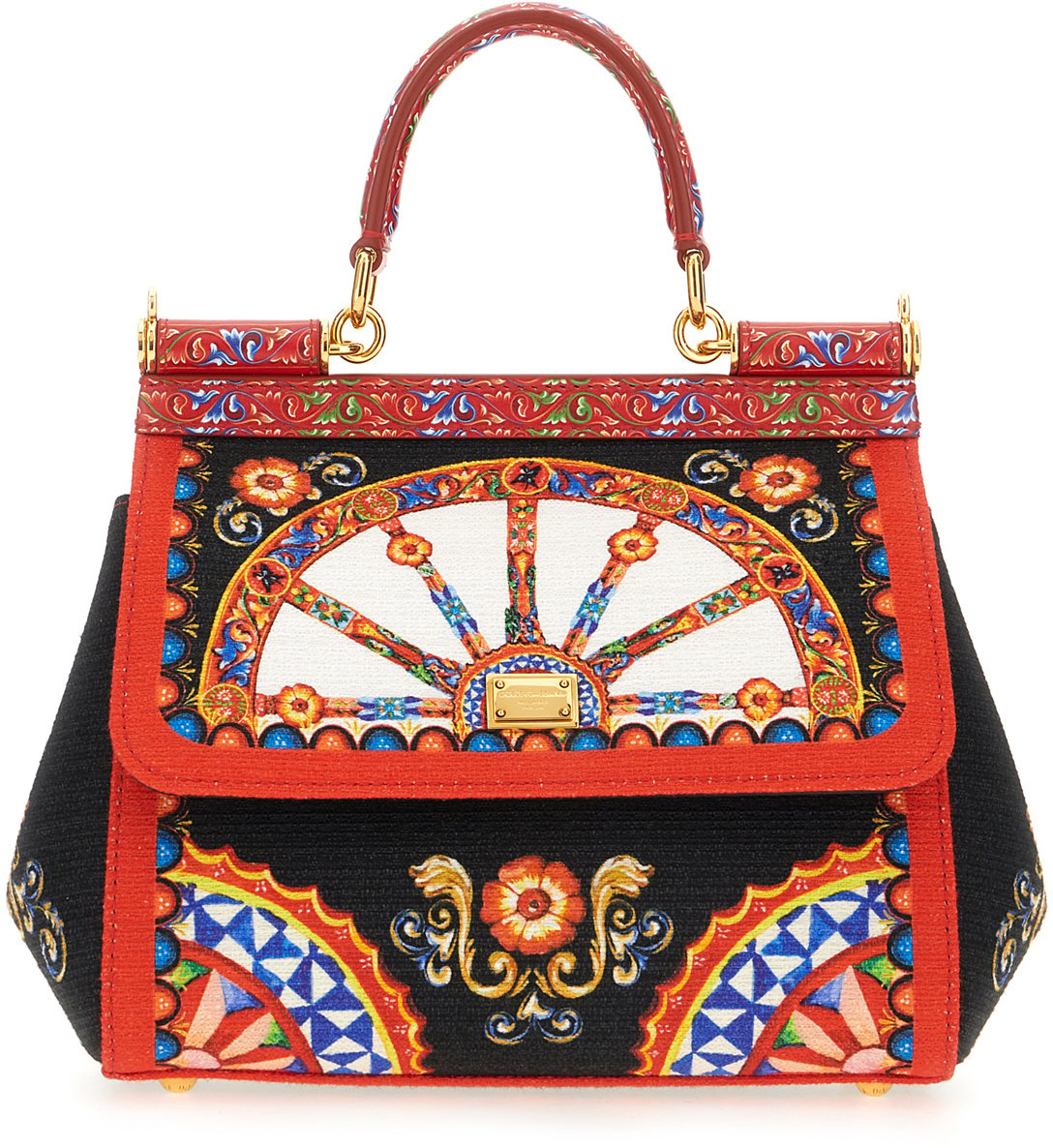 Dolce & Gabbana Dolce&gabbana Printed Canvas Sicily handbag Divers