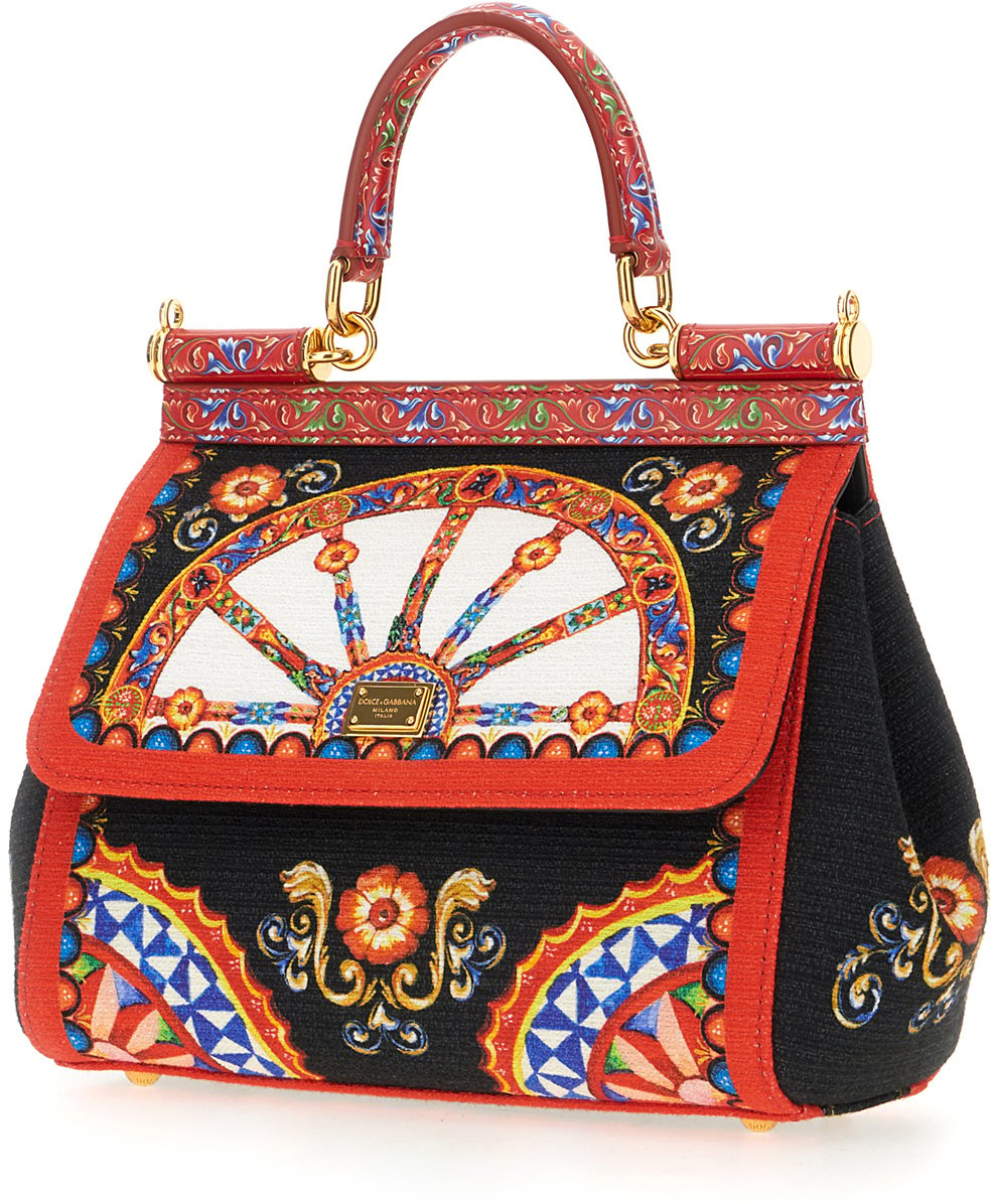 Dolce & Gabbana Dolce&gabbana Printed Canvas Sicily handbag Divers
