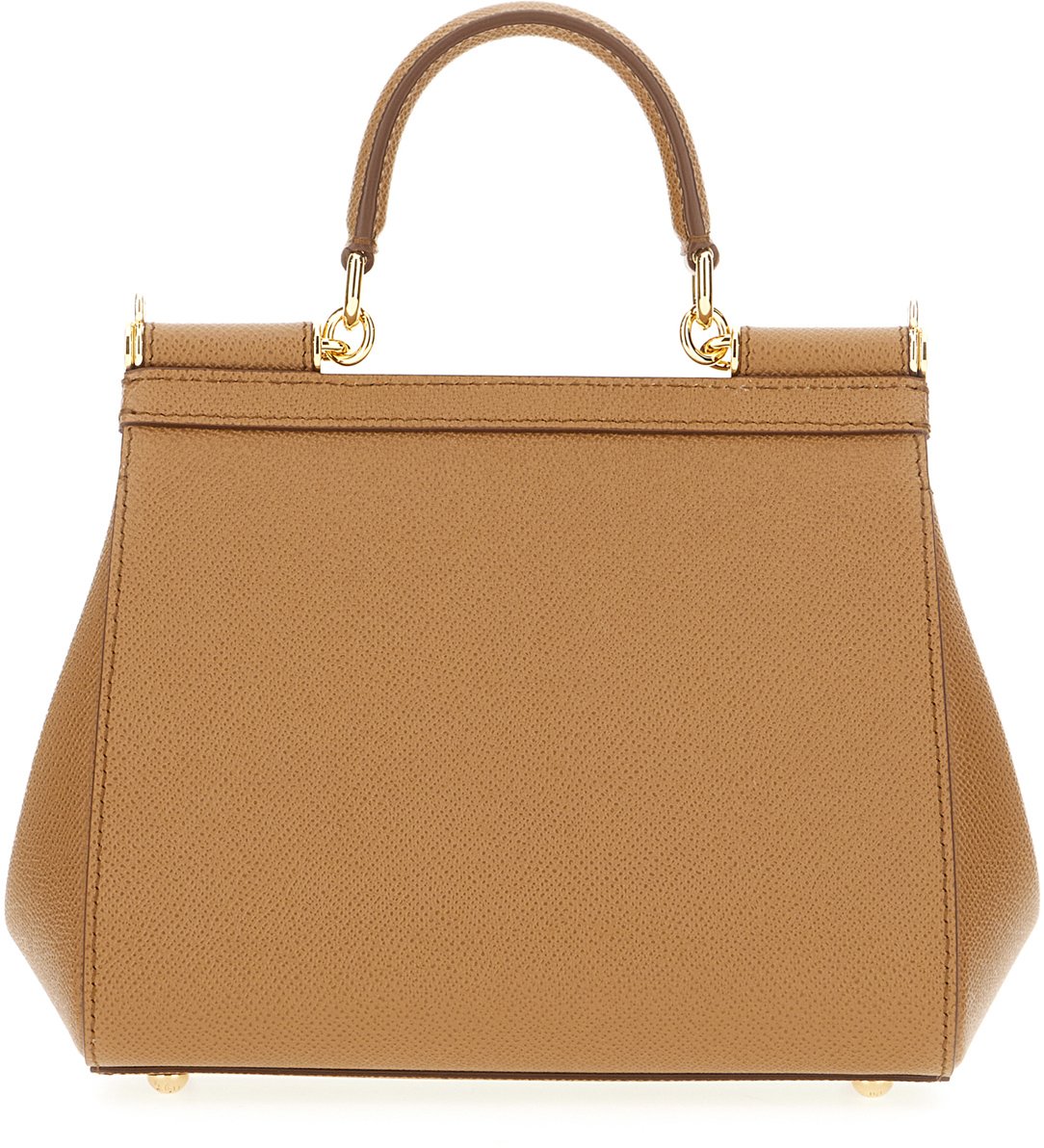 Dolce & Gabbana Dolce&gabbana Biscuit leather medium Sicily handbag Bruin