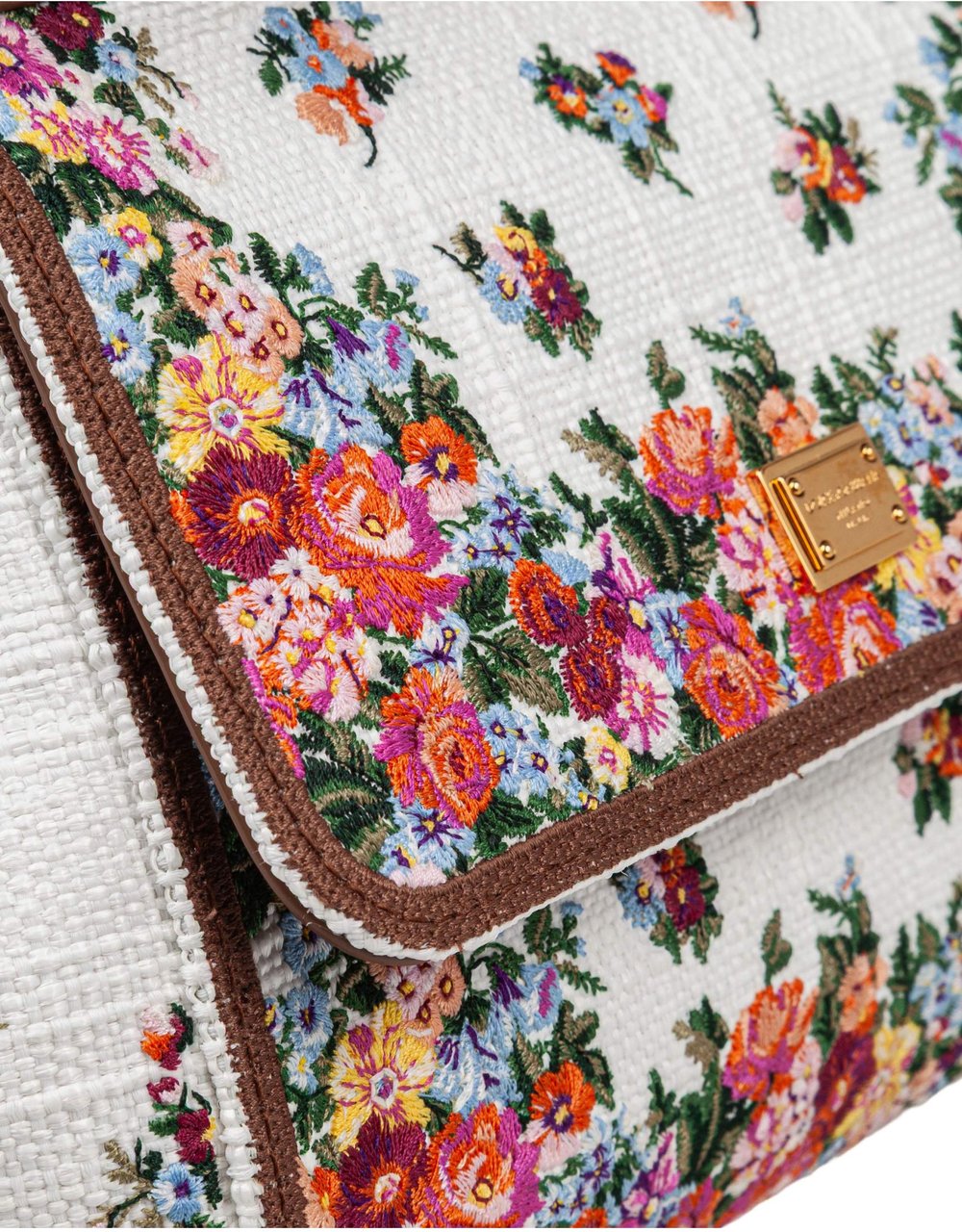 Dolce & Gabbana Dolce & gabbana small sicily bag in leather and embroidered fabric Divers