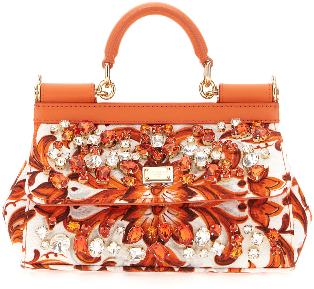 Dolce & Gabbana Dolce&gabbana Multicolor canvas mini Sicily handbag Divers