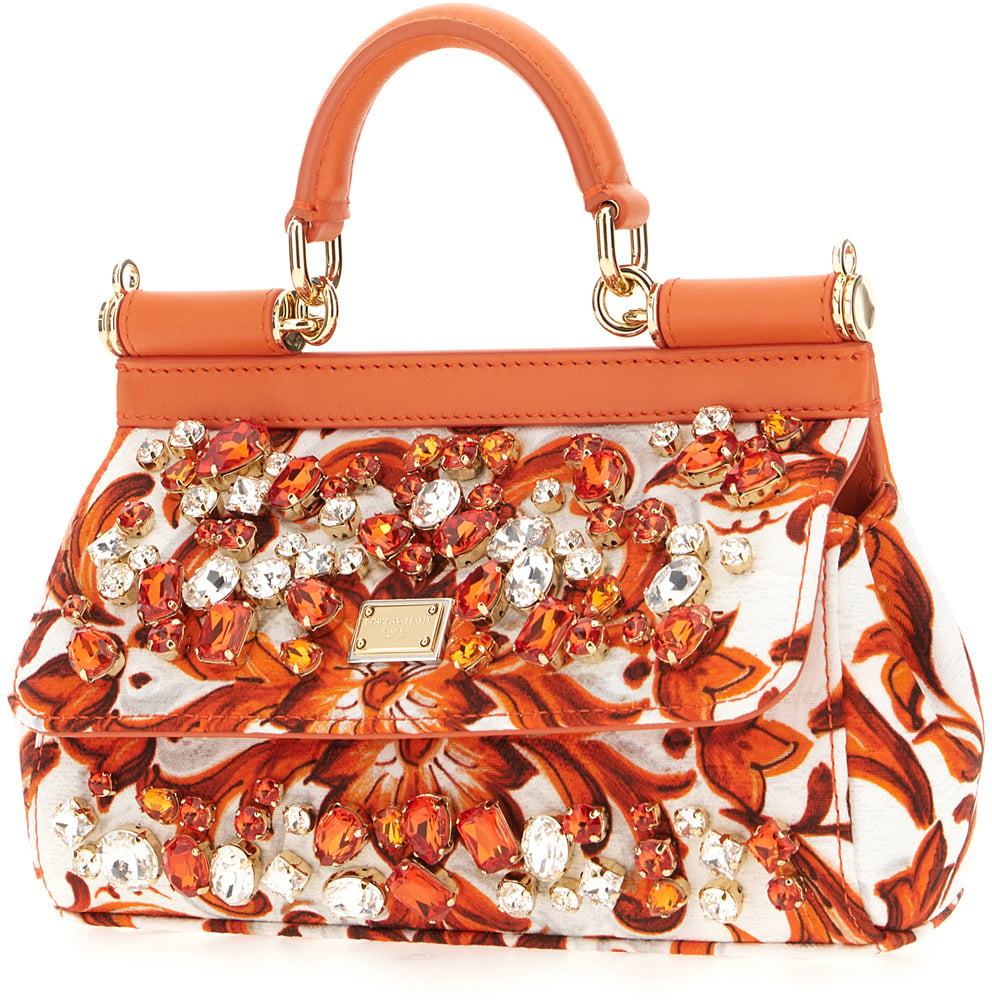 Dolce & Gabbana Dolce&gabbana Multicolor canvas mini Sicily handbag Divers