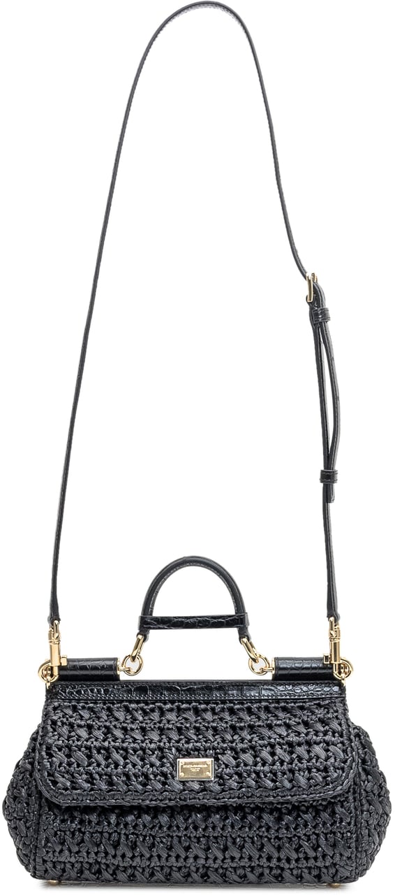 Dolce & Gabbana Borsa Sicily Media Zwart