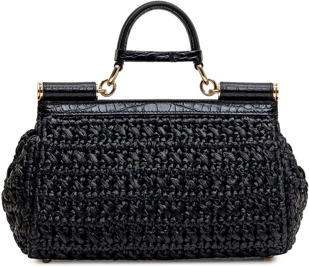 Dolce & Gabbana Borsa Sicily Media Zwart