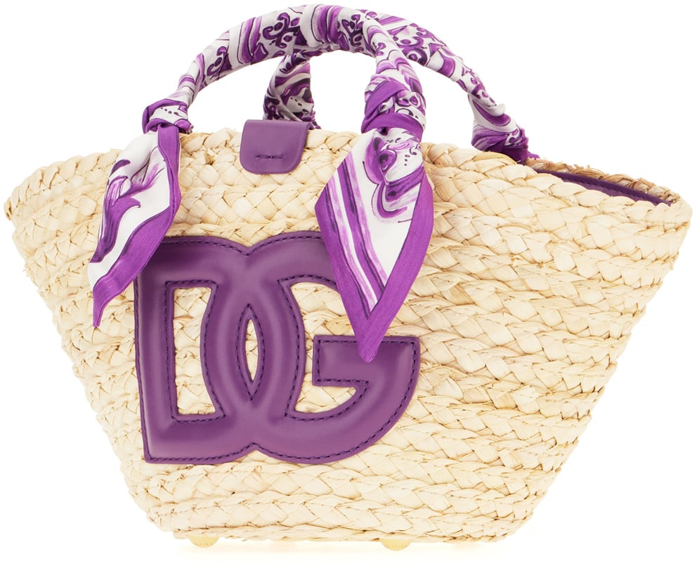 Dolce & Gabbana Dolce&gabbana Straw small Kendra handbag Neutraal