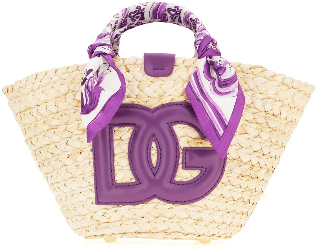 Dolce & Gabbana Dolce&gabbana Straw small Kendra handbag Neutraal